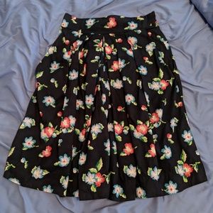 Emily and Fin dark floral skirt